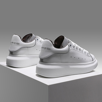 Head Layer Cow Leather Genuine Leather Small White Shoes Mckunpa Woman 2021 Spring Autumn New Thick Bottom Pine Pastry Shoes Casual Little Leather Shoes