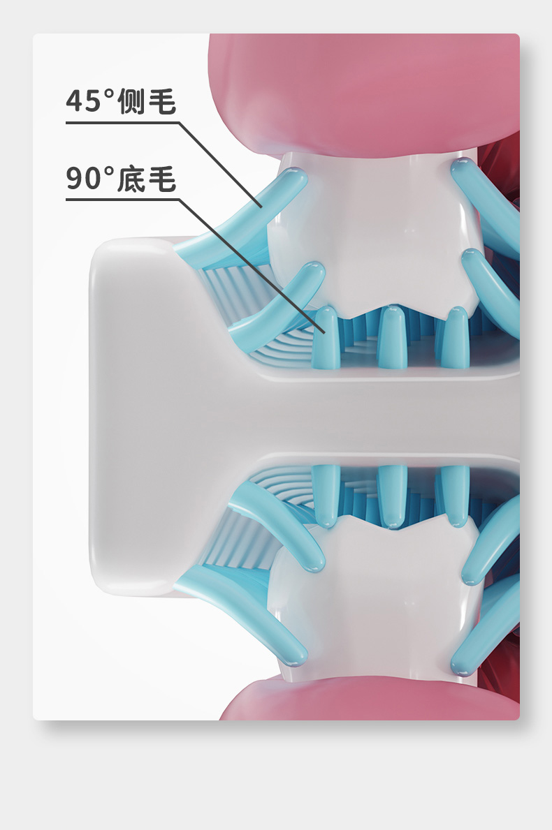 安欧儿童牙刷U形电动U型充电式牙刷