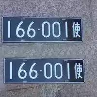 Номерной знак новой версии посольства в Китае, 1/12 (Mang NIU D90)