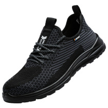 Summer breathable fly-woven labor protection shoes work safety shoes electrostatic insulation lightweight oil-resistant acid-alkali-resistant anti-smash and anti-stab for men and women