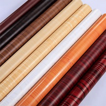 Furniture Renovated Wood Grain Stickers Waterproof Self-Adhesive Wardrobe Kitchen Anti-Oil Cupboard Wall Paper Table Face Wallpaper Cupboard Old Doors