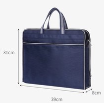 Portable meeting bag document information thickened waterproof party member bag work bag business office bag custom pattern