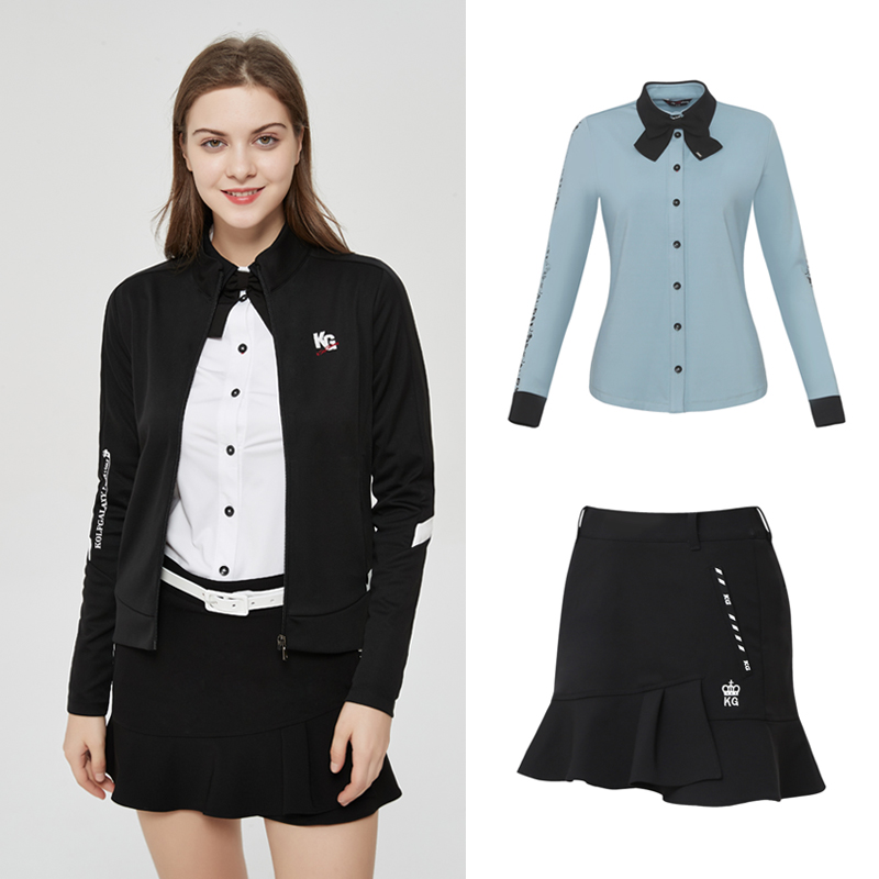 Korean export spring new long-sleeved T-shirt women's windbreaker ball uniform fashion casual quick-drying zipper golf jacket