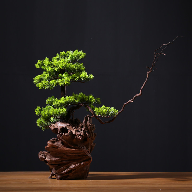 Natural Solid Wood Root Carved Pendulum Pieces Hotel Clubhouse Residence Decoration Zen original eco wood Weathered Wood Withered Wood Pendulum-Taobao