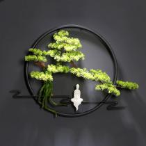 New Chinese Wall Decoration Round Living Room Entrance to the family Xuanguan Wall Decorative Iron simulation Cubic Welcome Guest Loose Pendant Zen