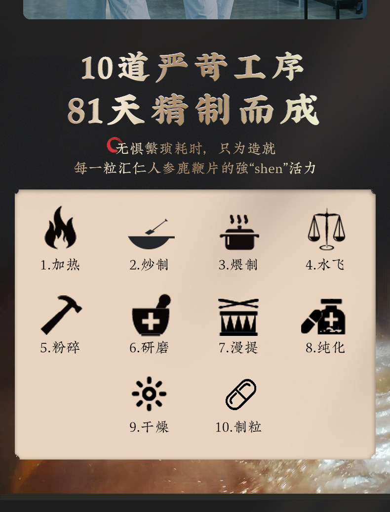 汇仁 人参鹿鞭片 70片 图16