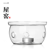 Yiwu kiln high borosilicate high temperature resistant glass candle heating base teapot tea water insulation base tea boiler