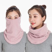 Ladies mask collar ear warm one 2021 New Fashion version autumn and winter winter mask earmuffs earmuffs two in one