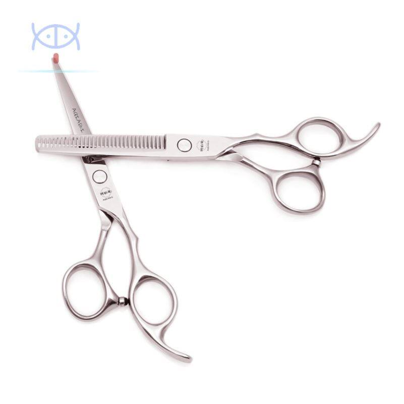 Haircut Shop Supplies big All Nippon Steel hair salon professional haircut Scissors Flat Cut Tooth Cut with No Mark Hair Suit Liu