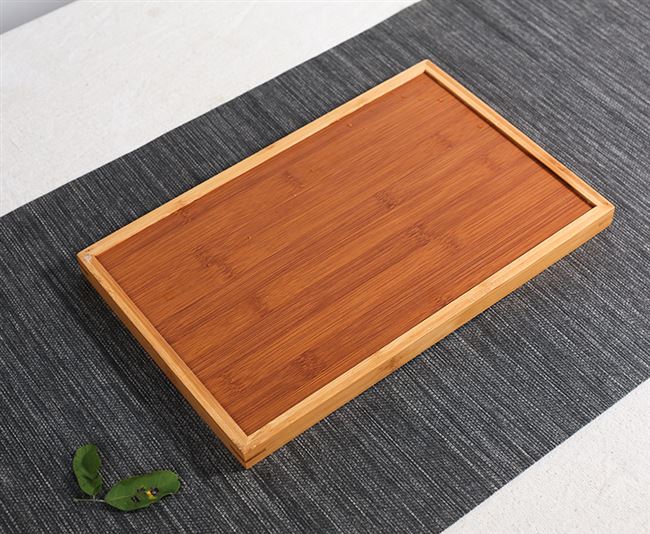 Phong cách Nhật Bản khay gỗ đơn giản khay gỗ rắn khay gỗ hình chữ nhật khay trà khay trà khay nướng kích thước hỗ trợ tùy chỉnh - Tấm