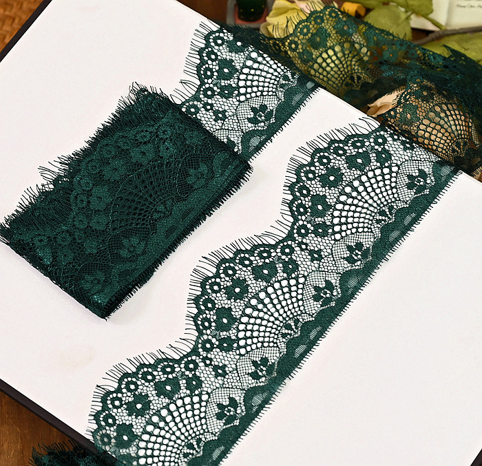 DIY farbige Wimpern Spitzenbesatz mit Blumenmuster für Rock Saum Ärmel Ausschnitt Kleidung Unterwäsche Stoffbesatz – Detail 38