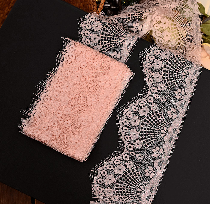 DIY farbige Wimpern Spitzenbesatz mit Blumenmuster für Rock Saum Ärmel Ausschnitt Kleidung Unterwäsche Stoffbesatz – Detail 27
