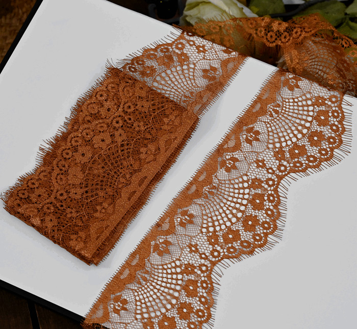 DIY farbige Wimpern Spitzenbesatz mit Blumenmuster für Rock Saum Ärmel Ausschnitt Kleidung Unterwäsche Stoffbesatz – Detail 33