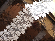 Export High Density Bilateral Lace Mesh Yarn Embroidered Lace Fabric Diy Wedding Dress Headwear Clothing Tablecospinning Accessories