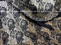 Wide 1 5 m Rose lace mesh fabric DIY clothing Curtain Window Mantle Sofa Wedding background Decorative Fabric
