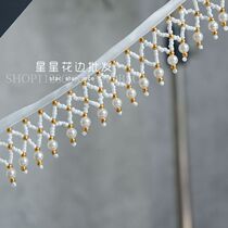 Hand-sewn gold pendant beaded Su lace DIY clothing Stage clothing Home curtain headdress decorative accessories