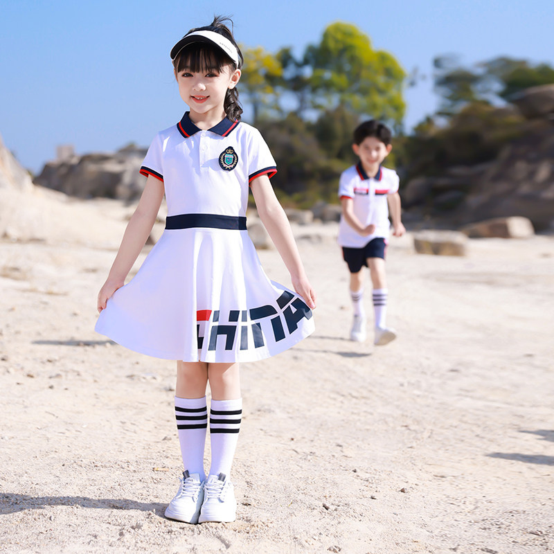 Kindergarten garden uniform summer loading garden photo clothing college style children's graduation class uniform suit primary school uniform customization