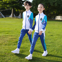 Primary school uniform spring and autumn suit three sets of summer kindergarten suit first-year childrens clothing