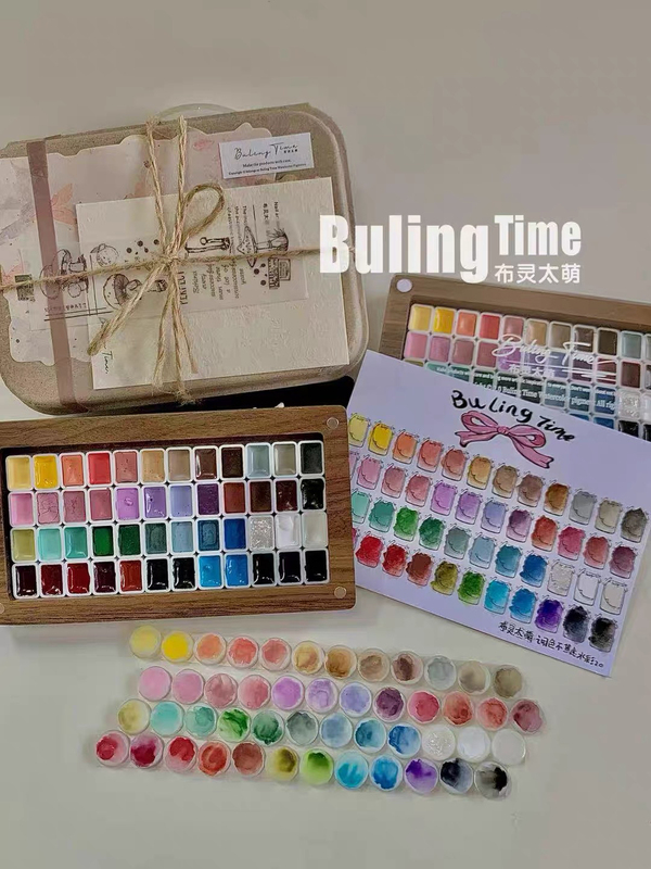Bulingtai Cute Nail Art Watercolor Palette No Anxiety 2.0 Upgraded Version 48 Colors Bulingtai Cute Nail Art Watercolor Palette No Anxiety 2.0 Upgraded Version 48 Colors
