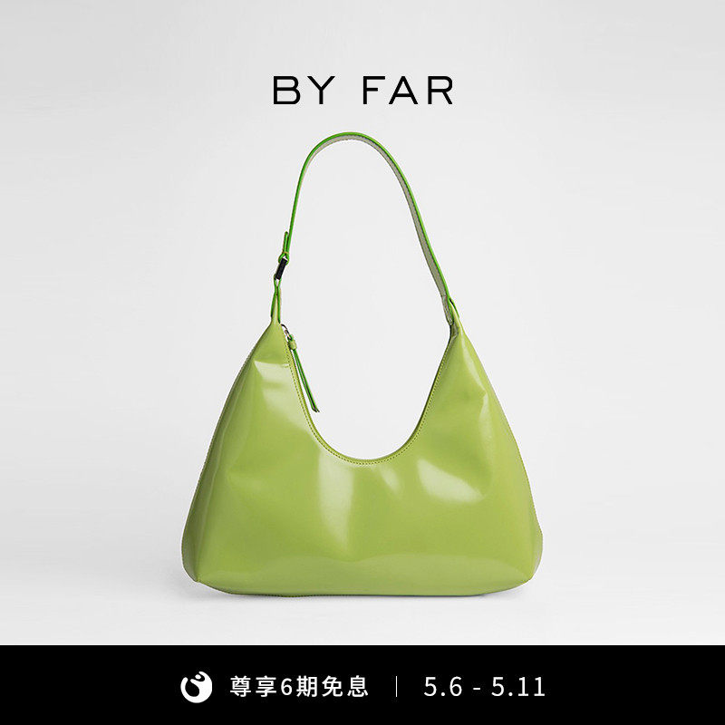 BY FAR Amber Axillary Bag Retro small crowdsourced Advanced texture commuter Single shoulder bag Handmaid bag Large capacity