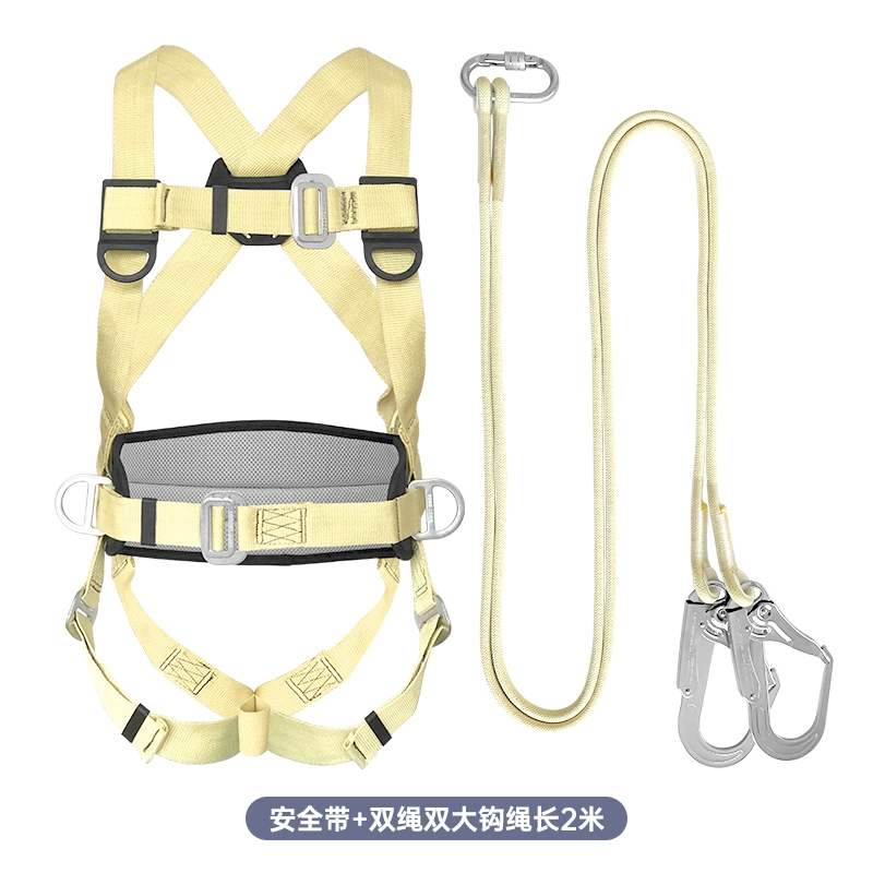 Đai an toàn chống cháy Aramid Kevlar chịu nhiệt độ cao hóa dầu năm điểm Dây an toàn độ cao thợ điện chống rơi đai an toàn dây đai an toàn toàn thân 1 móc 