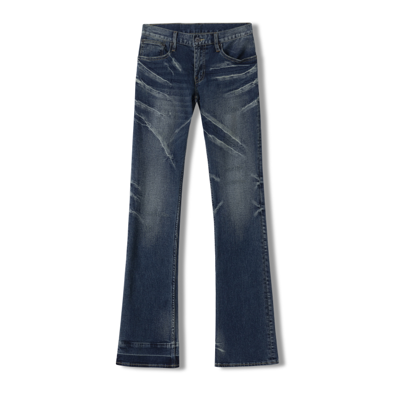 Tear Paradise Tear Lgb Blue Distressed Skinny Jeans, Slim Fit, Washed, Low-Rise, Visual Style Skinny Jeans