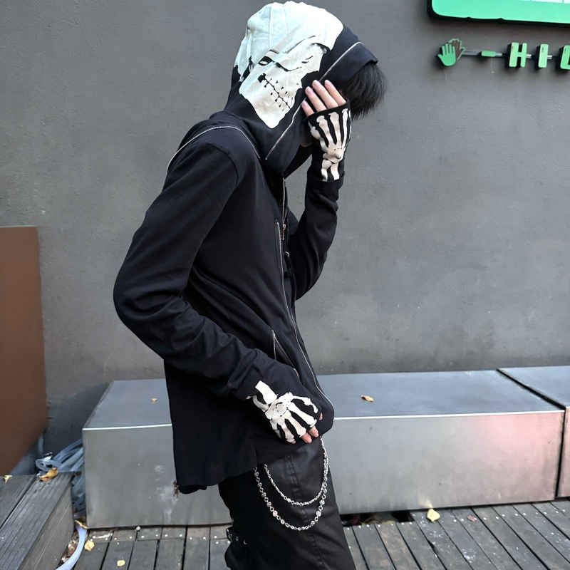 Torn Paradise Ppfm Skull Skeleton Zipper Jacket Visual Subculture Uc