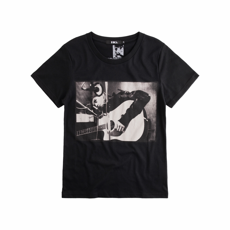 Tear Hysteric Glamor Hysterical Guitar Man Black Short-Sleeve T-Shirt