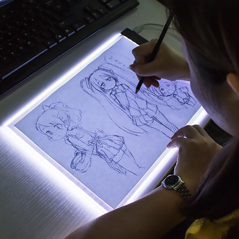 Light-emitting board dimmable sketch copy board imitates the signature version copy copy table description word whiteboard hand-painted a3a4