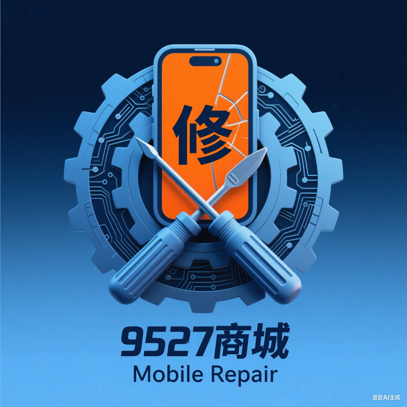华强北极速寄修的LOGO