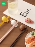 Line friends, мультяшные милые нескользящие палочки для еды для влюбленных, новая коллекция