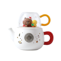 LINE FRIENDS Christmas Bubble Teapot Large Capacity Drinking Kettle Tea Set Gift
