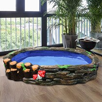 Large rockery fish pond Garden Courtyard Villa landscape ornaments Balcony resin fish pond decorative landscaping Floor ornaments