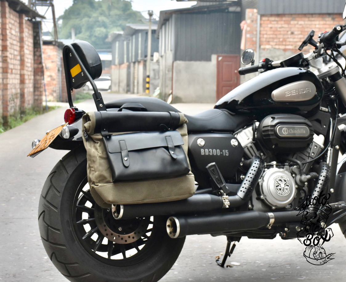 Ginger La BD300 modified vintage motorcycle side bag Harley X48 Empire 400 GV300 waterproof bag Universal