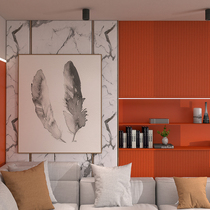 Bamboo and wood fiber integrated wallboard solid core seamless background wall Quick installation ceiling decoration material Decorative wood veneer wall