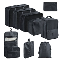 Черный [9 -peece Set] [Отправить багажную метку]