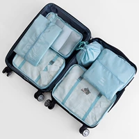 Синий комплект, система хранения, обувь, чемодан