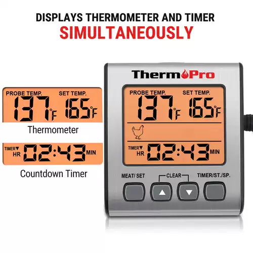 ThermoPro TP16S Цифровой термометр мяса барбекю кухня