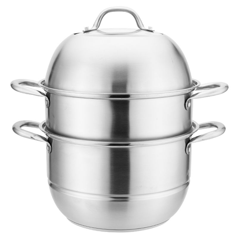 New fashion (extra thick steamer) multi-layer steamer household stainless steel thickened three-layer double-layer soup pot induction cooker