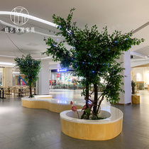 GRP Splicing Tree Pool Bench large Alien Flowerpot Seats Mall Park Creative Casual style Customized Stool