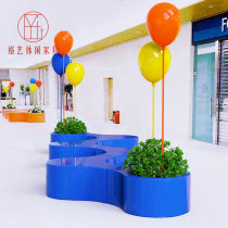 FRP shopping mall Park creative balloon bench special-shaped S seat fun children S beauty Chen bench leisure stool