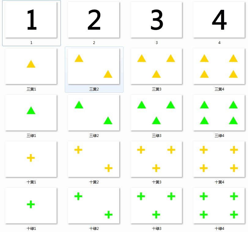 Wisconsin Card Logic Training Training for Digital Color Shape Pattern Card Textiles