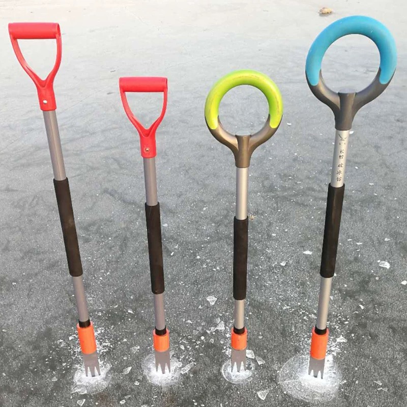 Three-teeth ice chilled ice shell winter fishing equipped with manganese steel chiller manual ice cone ice cave tool glacier