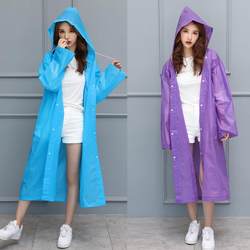 Adult conjoined non -disposable raincoat EVA thick scenic spot travel men's and women's outdoor rain picked hiking ride rain