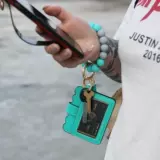 Браслет, брелок, полиуретановый картхолдер с кисточками, барсетка