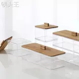 Акриловые ватные палочки, коробка для хранения, прозрачные настольные ватные диски, европейский стиль