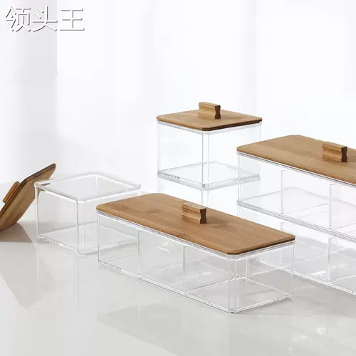 Акриловые ватные палочки, коробка для хранения, прозрачные настольные ватные диски, европейский стиль