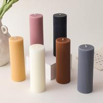 Cylindrical gear ins soy candle home ornaments handmade aromatherapy candle creative candle geometric ornaments