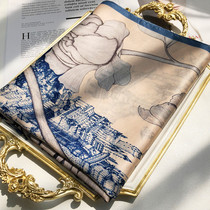 TH͌EO͌R͌Y͌ POWER Morandi satin silk scarf womens spring and autumn long mulberry silk scarf