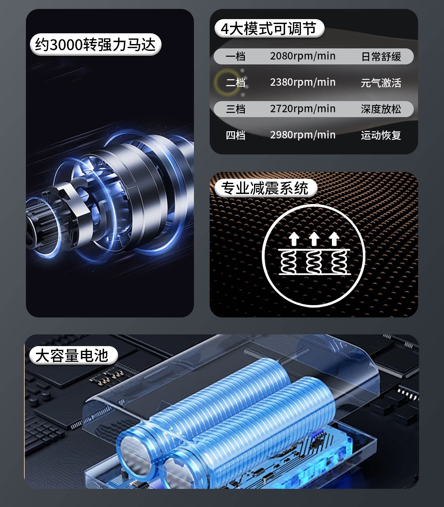 Массаж пушка 妙界j3筋膜枪肌肉放松按摩仪多功能迷你肌膜枪颈膜抢男女电动静音